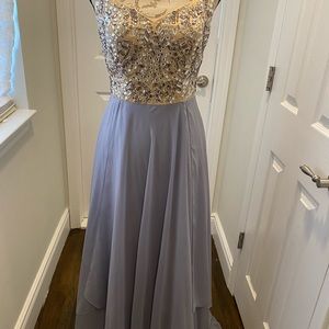 Decode 1.8 Embellished Nude & Lavender Gown Prom Sz 4